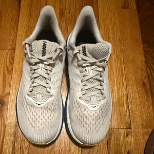 White and Blue Hoka One One 9 size